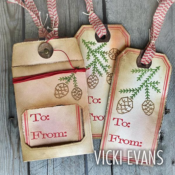 Sizzix - Tim Holtz - Thinlits Dies - Pine Patterns-ScrapbookPal