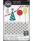 Sizzix - Tim Holtz - Thinlits Dies & Texture Fades Embossing Folder - Vault Celebrate-ScrapbookPal