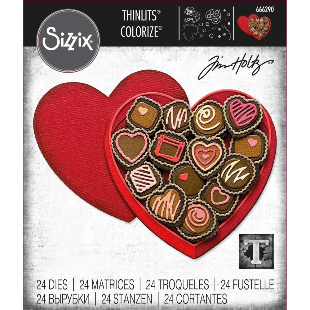 Sizzix - Tim Holtz - Thinlits Dies - True Love Colorize-ScrapbookPal