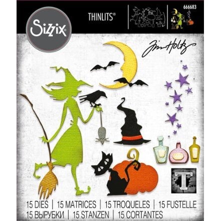 Sizzix - Tim Holtz - Thinlits Dies - Vault Wicked-ScrapbookPal