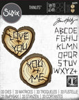 Sizzix - Tim Holtz - Thinlits Dies - Wood Slice-ScrapbookPal