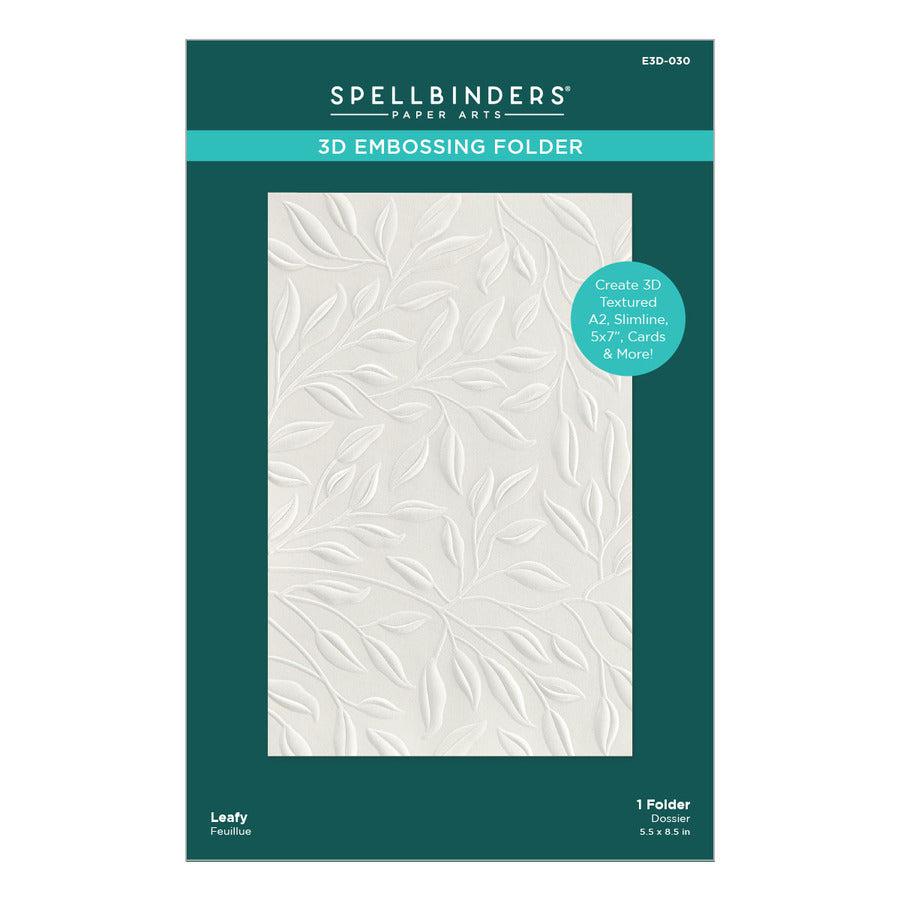 Spellbinders - 3D Embossing Folder - Leafy-ScrapbookPal