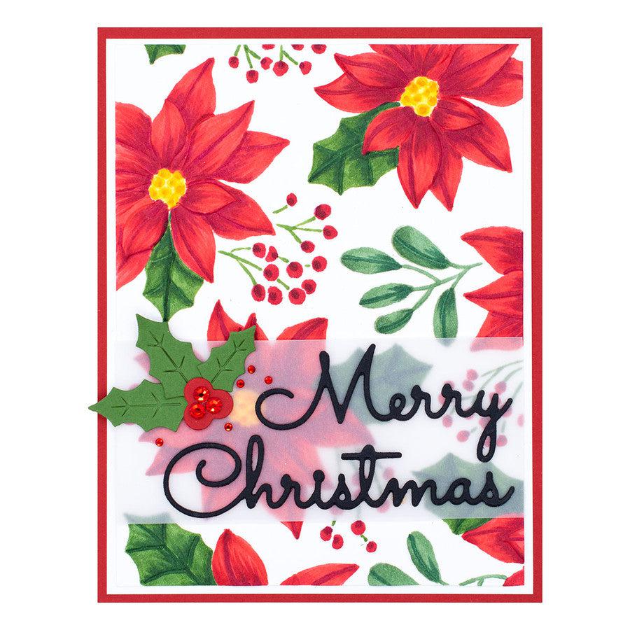 Spellbinders - 3D Embossing Folder - Scenic Poinsettias-ScrapbookPal