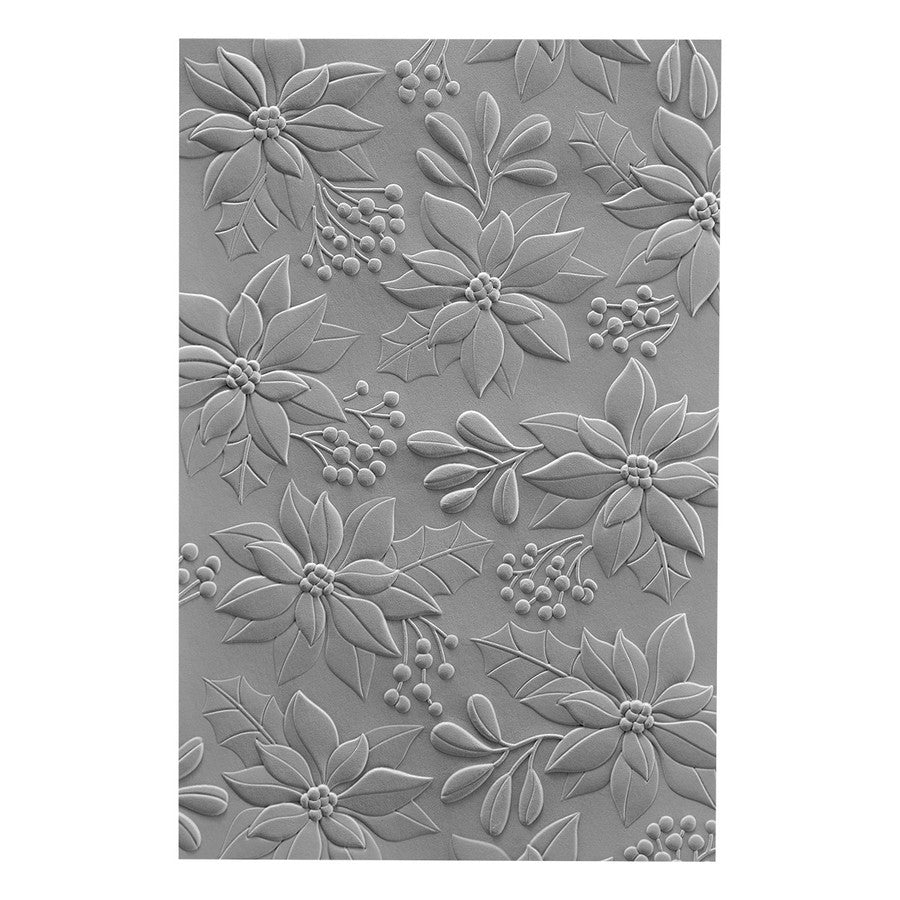 Spellbinders - 3D Embossing Folder - Scenic Poinsettias-ScrapbookPal