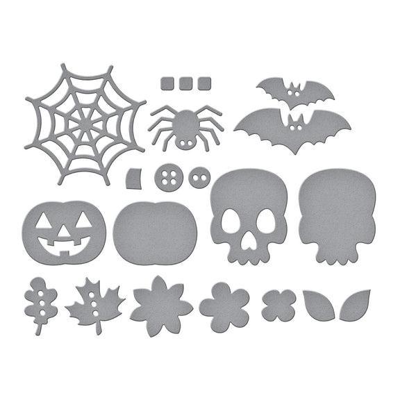 Spellbinders - 3D Felt Décor Collection - Dies - Autumn & Halloween Embellishments-ScrapbookPal