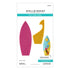 Spellbinders - 3D Felt Décor Summer Collection - Dies - Surfboard-ScrapbookPal