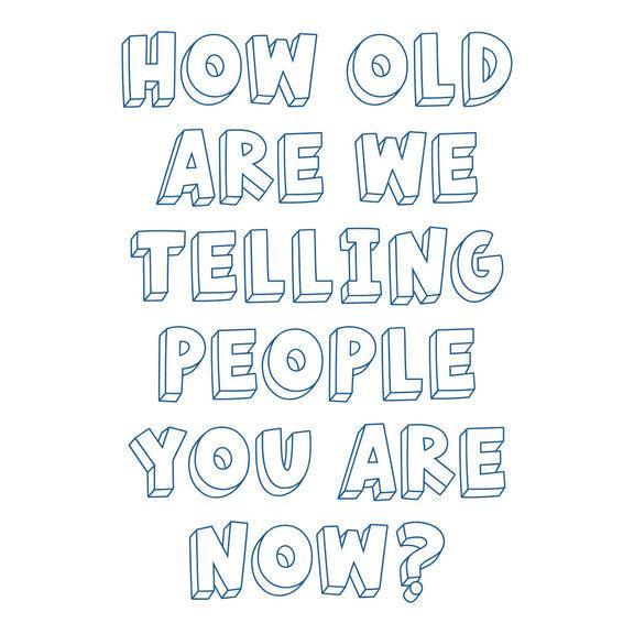 Spellbinders - Aged to Perfection Collection - Press + Foil Plates - How Old?-ScrapbookPal