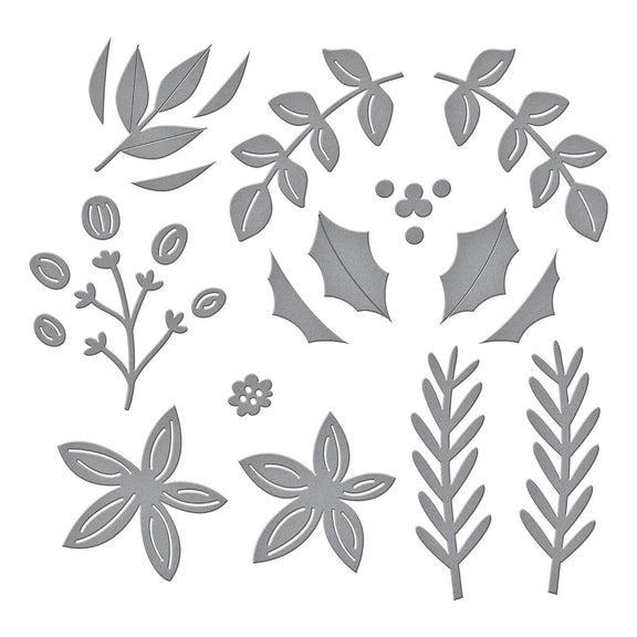 Spellbinders - All About Christmas Collection - Dies - Christmas Foliage-ScrapbookPal