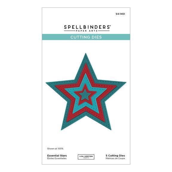 Spellbinders - All About Christmas Collection - Dies - Essential Stars-ScrapbookPal