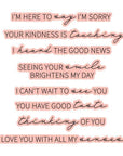 Spellbinders - All My Senses Collection - Letterpress + Foil Plate & Cut - All My Senses Sentiments-ScrapbookPal