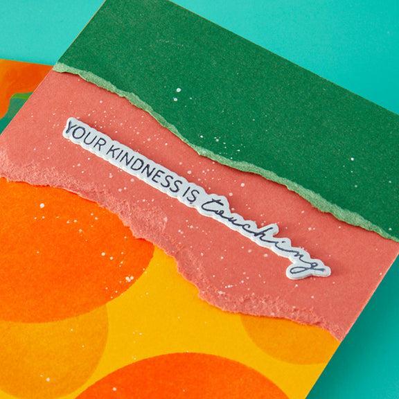 Spellbinders - All My Senses Collection - Letterpress + Foil Plate & Cut - All My Senses Sentiments-ScrapbookPal