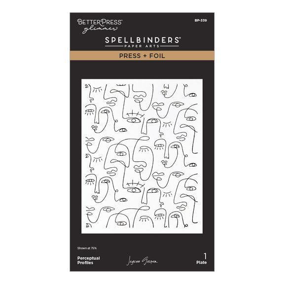 Spellbinders - All My Senses Collection - Letterpress + Foil Plate - Perceptual Profiles-ScrapbookPal