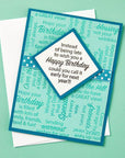Spellbinders - All the Sentiments Collection - Clear Stamps - Birthday Messages-ScrapbookPal