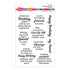 Spellbinders - All the Sentiments Collection - Clear Stamps - Birthday Messages-ScrapbookPal