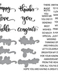 Spellbinders - All the Sentiments Collection - Clear Stamps & Dies - All the Sentiments-ScrapbookPal