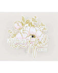 Spellbinders - Anemone Blooms Collection - Glimmer Hot Foil Plate - Hello, Friend Sentiments-ScrapbookPal