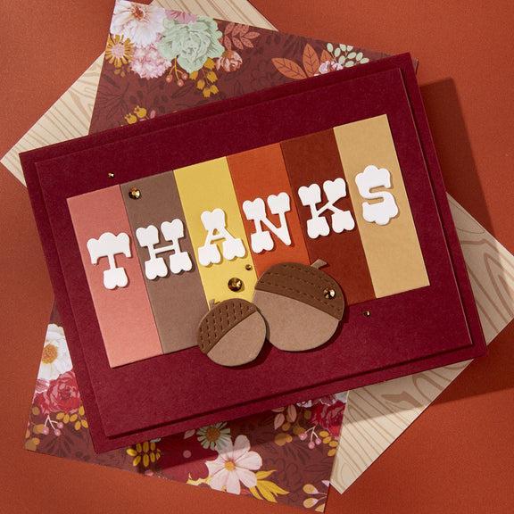 Spellbinders - Autumn Archives Collection - Dies - Autumn Alpha-ScrapbookPal