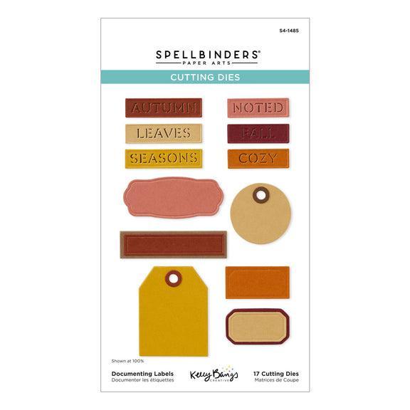 Spellbinders - Autumn Archives Collection - Dies - Documenting Labels-ScrapbookPal