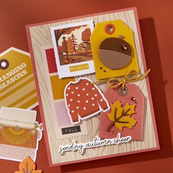 Spellbinders - Autumn Archives Collection - Dies - Documenting Labels-ScrapbookPal