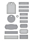 Spellbinders - Autumn Archives Collection - Dies - Documenting Labels-ScrapbookPal