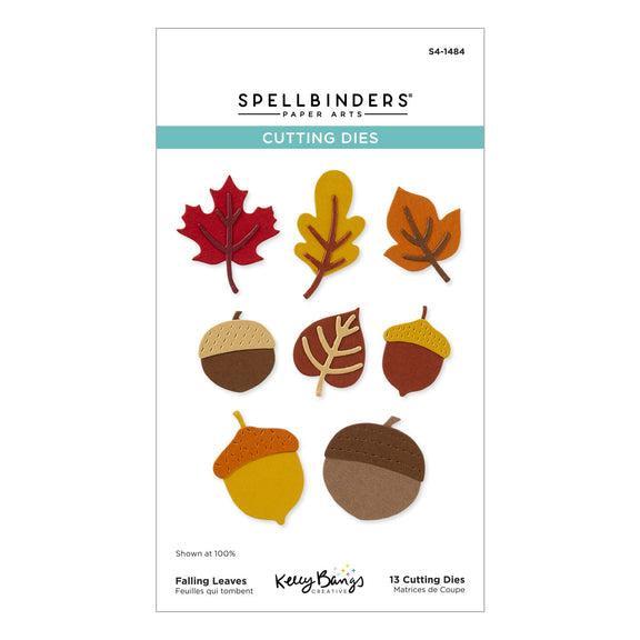 Spellbinders - Autumn Archives Collection - Dies - Falling Leaves-ScrapbookPal