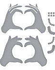 Spellbinders - Beads of Friendship Collection - Dies - Heart Hands-ScrapbookPal