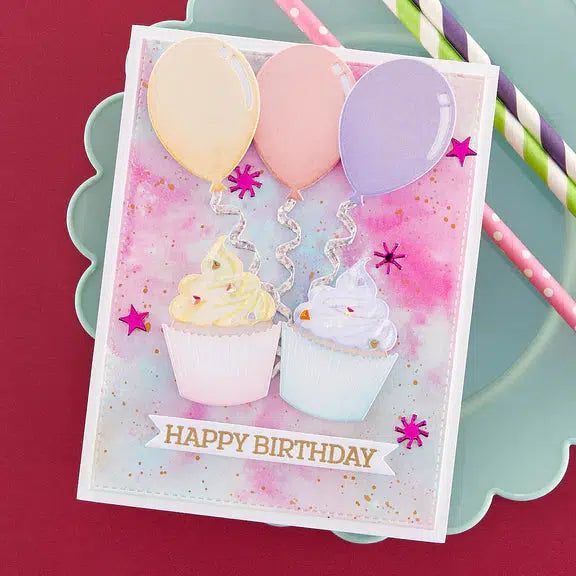 Spellbinders - Beautiful Wreaths Collection - Dies - Birthday Wreath Add-Ons-ScrapbookPal