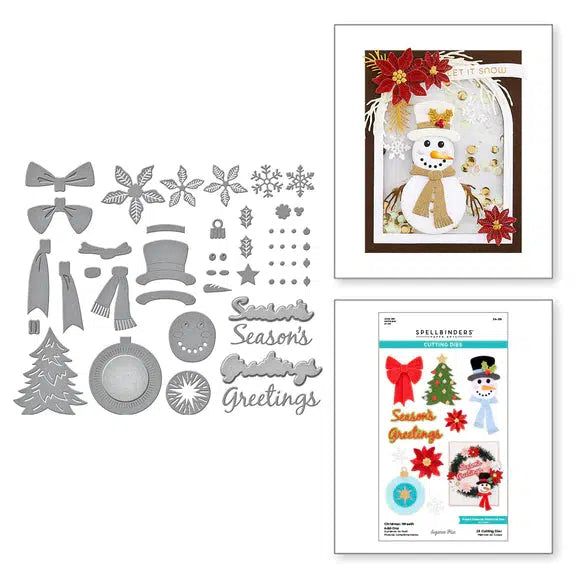 Spellbinders - Beautiful Wreaths Collection - Dies - Christmas Wreath Add-Ons-ScrapbookPal