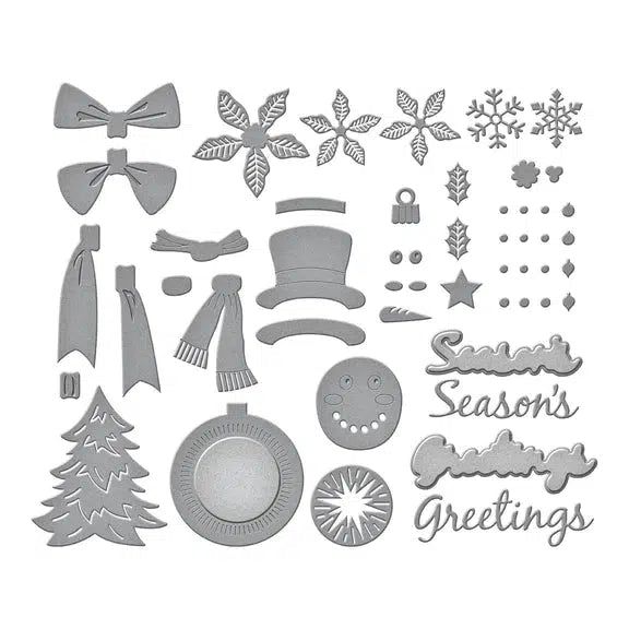 Spellbinders - Beautiful Wreaths Collection - Dies - Christmas Wreath Add-Ons-ScrapbookPal