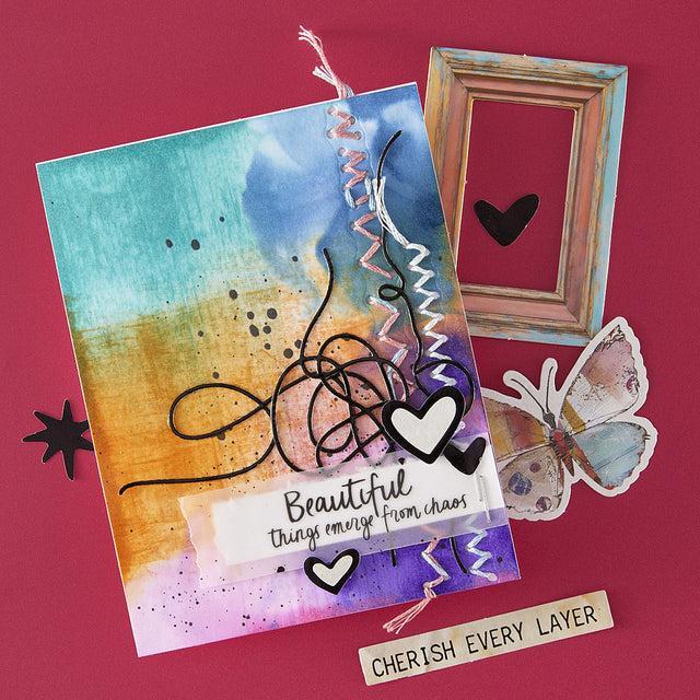 Spellbinders - Beautifully Imperfect Collection - Dies - Tangled Threads-ScrapbookPal