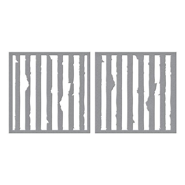 Spellbinders - Beautifully Imperfect Collection - Stencils - Tattered Stripes-ScrapbookPal