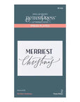 Spellbinders - BetterPress Christmas Collection - Press Plate - Merriest Christmas-ScrapbookPal