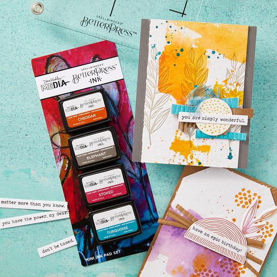 Spellbinders - BetterPress - Mini Ink Set - Dina&#39;s Faves-ScrapbookPal