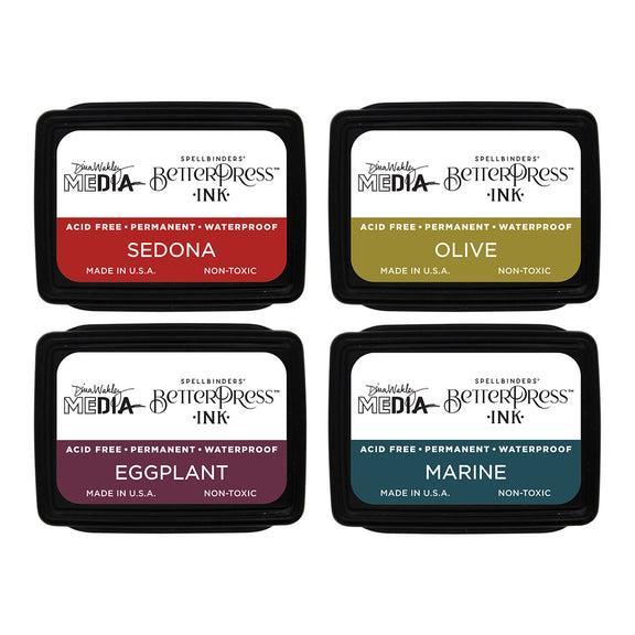 Spellbinders - BetterPress - Mini Ink Set - Earthy-ScrapbookPal
