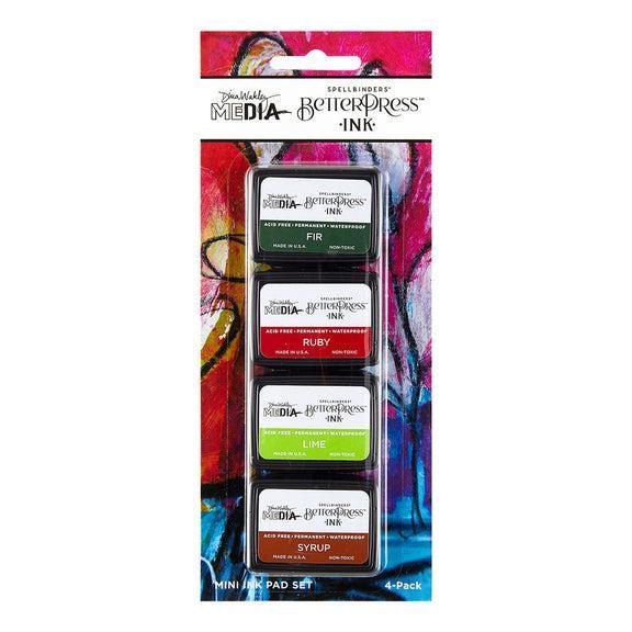 Spellbinders - BetterPress - Mini Ink Set - Festive-ScrapbookPal