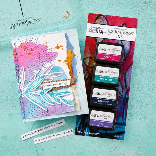 Spellbinders - BetterPress - Mini Ink Set - Happy-ScrapbookPal