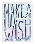 Spellbinders - BetterPress - Press Plate - Diagonal Make a Wish-ScrapbookPal