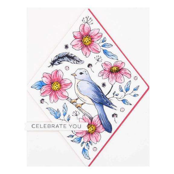 Spellbinders - BetterPress - Press Plate - Diamond Aviary-ScrapbookPal