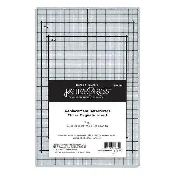 Spellbinders - BetterPress - Replacement BetterPress Chase Magnetic Insert-ScrapbookPal