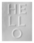 Spellbinders - Beveled Sentiment A2 Cardfronts Collection - 3D Embossing Folder - Beveled Hello-ScrapbookPal