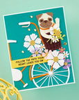 Spellbinders - Bibi's Cats and Pugs Collection - Clear Stamps - Cats and Pugs Sentiments-ScrapbookPal