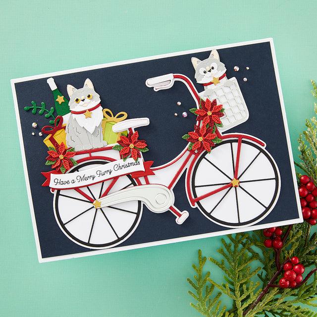 Spellbinders - Bibi&#39;s Cats and Pugs Collection - Dies - Big Bicycle-ScrapbookPal