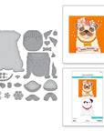 Spellbinders - Bibi's Cats and Pugs Collection - Dies - Big Pug-ScrapbookPal