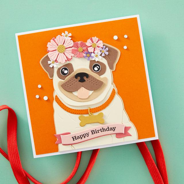 Spellbinders - Bibi&#39;s Cats and Pugs Collection - Dies - Big Pug-ScrapbookPal