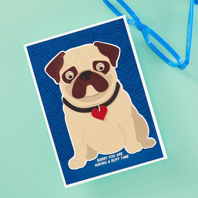 Spellbinders - Bibi&#39;s Cats and Pugs Collection - Dies - Big Pug-ScrapbookPal