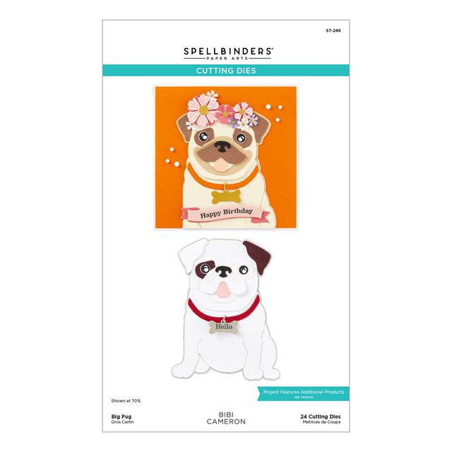 Spellbinders - Bibi&#39;s Cats and Pugs Collection - Dies - Big Pug-ScrapbookPal