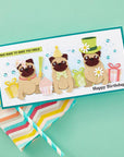 Spellbinders - Bibi's Cats and Pugs Collection - Dies - Party Puggles-ScrapbookPal