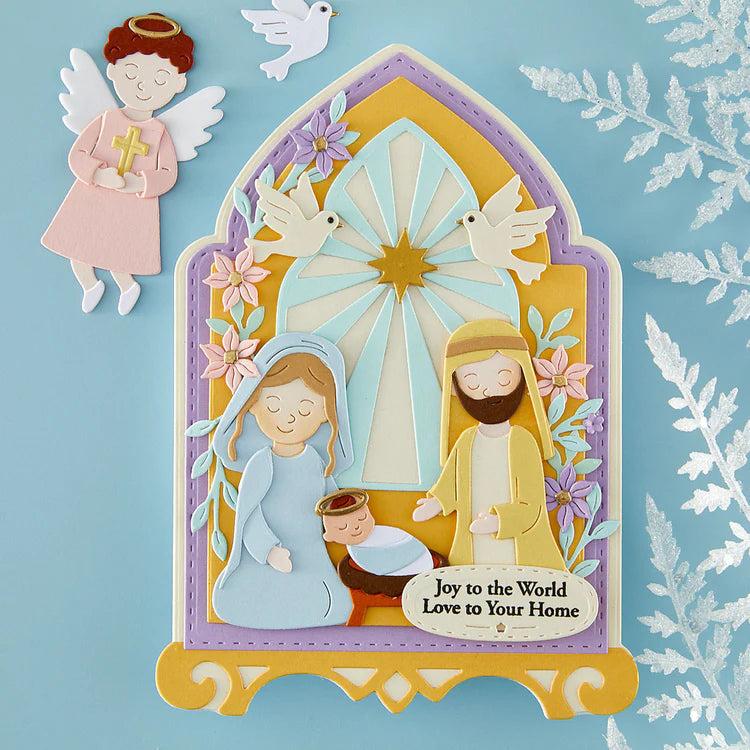 Spellbinders - Bibi's Little Blessings Collection - Dies - Nativity Blessings-ScrapbookPal