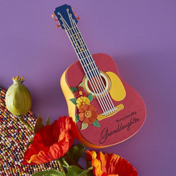 Spellbinders - Bibi&#39;s Musical Notes Collection - Dies - Majestic Guitar-ScrapbookPal