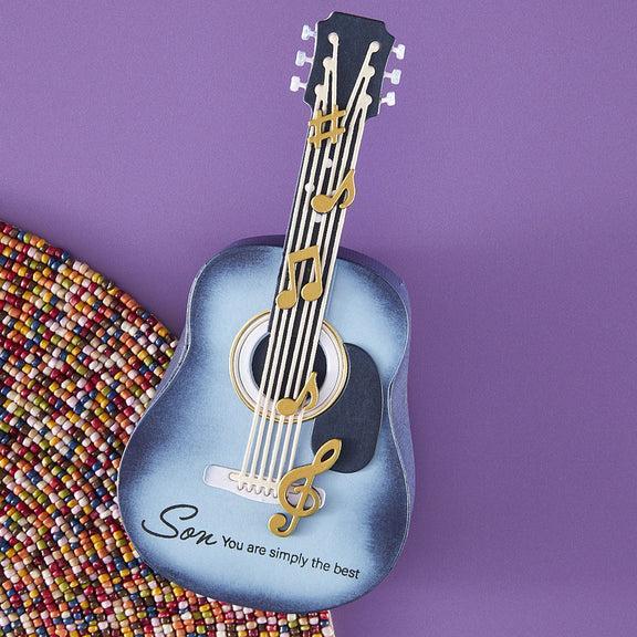 Spellbinders - Bibi's Musical Notes Collection - Dies - Majestic Guitar Box Side Panels-ScrapbookPal